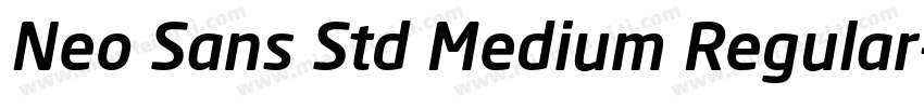 Neo Sans Std Medium Regular字体转换